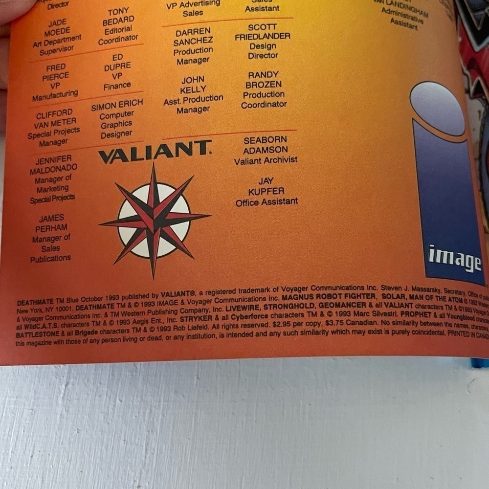 Deathmate Blue Comic Book - Picture 3 of 3